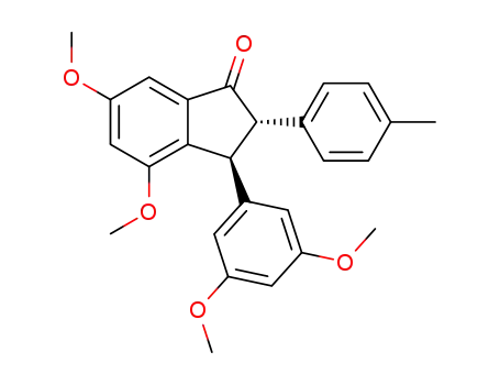 (2S,3S)-3-(3,5-dimethoxyphenyl)-4,6-dimethoxy-2-(p-tolyl)-2,3-dihydro-1H-inden-1-one