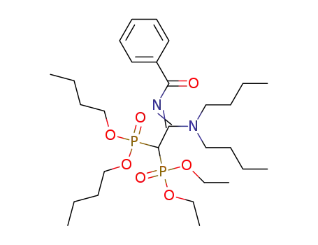 N<sub>1</sub>,N<sub>1</sub>-dibutyl-N<sub>2</sub>-benzoyl-(2-diethoxyphosphoryl-2-dibutoxyphosphoryl)acetamidine