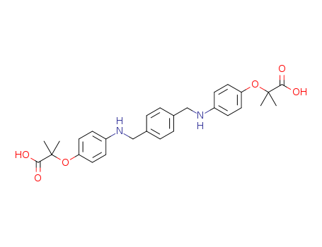 Propanoic acid,2,2'-[1,4-phenylenebis(methyleneimino-4,1-phenyleneoxy)]bis[2-methyl-