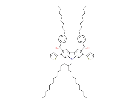 2,7-di(thiophen-2-yl)-N-(2-decyltetradecyl)-3,6-bis(4-octylbenzoyl)carbazole