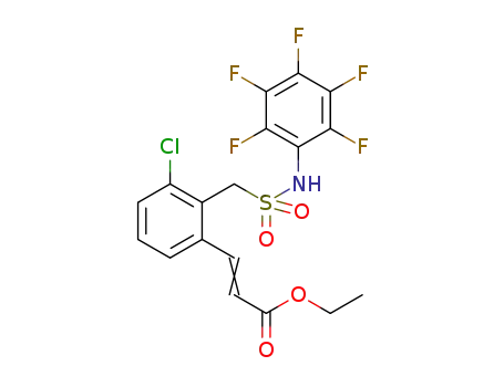 Molecular Structure of 1298109-30-4 (C<sub>18</sub>H<sub>13</sub>ClF<sub>5</sub>NO<sub>4</sub>S)