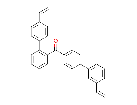 Molecular Structure of 1353010-63-5 ((4'-vinylbiphenyl-2-yl)(3'-vinylbiphenyl-4-yl)methanone)