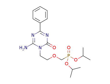 diisopropyl (2-(6-amino-2-oxo-4-phenyl-1,3,5-triazin-1(2H)-yl)ethoxy)methylphosphonate
