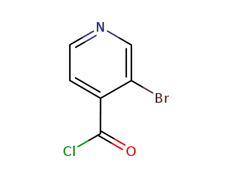 Molecular Structure of 71541-33-8 (3-BroMoisonicotinoyl chloride)