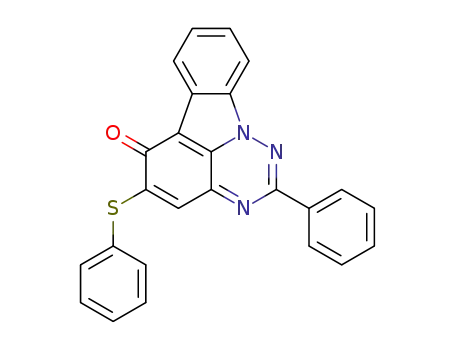2-phenyl-5-(phenylthio)-6H-[1,2,4]triazino[5,6,1-jk]carbazol-6-one