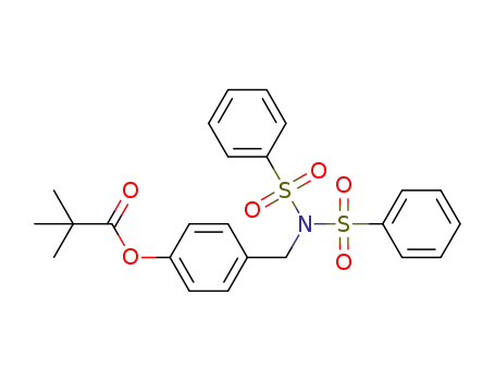 4-((N-(phenylsulfonyl)phenylsulfonamido)methyl)phenyl pivalate