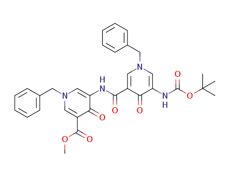 methyl 1-benzyl-5-(1-benzyl-5-(tert-butoxycarbonylamino)-4-oxo-1,4-dihydropyridine-3-carboxamido)-4-oxo-1,4-dihydropyridine-3-carboxylate