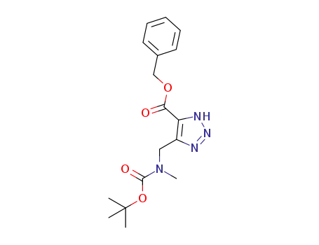5-(N-tert-butoxycarbonyl-N-methylaminomethyl)-3H-1,2,3-triazole-4-carboxylic acid benzyl ester