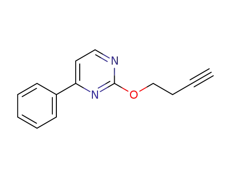 Molecular Structure of 1356542-31-8 (2-but-3-ynyloxy-4-phenylpyrimidine)