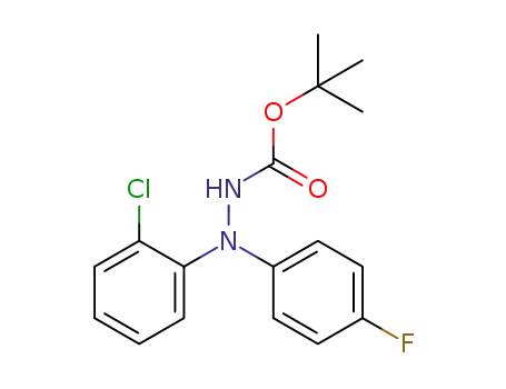 N-tert-butoxycarbonyl-N'-(2-chlorophenyl)-N'-(4-fluorophenyl)hydrazine