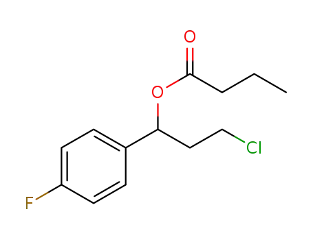 3-chloro-1-(4-fluorophenyl)propyl butyrate