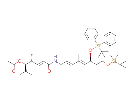 (3R,4R,E)-7-((S,2E,4E)-8-(tert-butyldimethylsilyloxy)-6-(tertbutyldiphenylsilyloxy)-4-methylocta-2,4-dienylamino)-2,4-dimethyl-7-oxohept-5-en-3-yl acetate