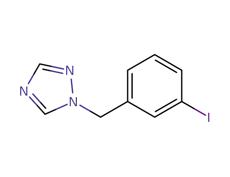 Molecular Structure of 615534-73-1 (1-(3-IODOBENZYL)-1H-1,2,4-TRIAZOLE)