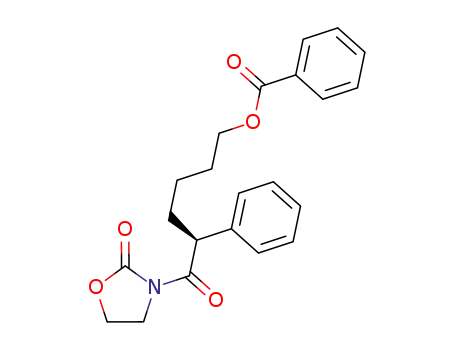 Molecular Structure of 1330660-78-0 ((S)-6-oxo-6-(2-oxooxazolidin-3-yl)-5-phenylhexyl benzoate)