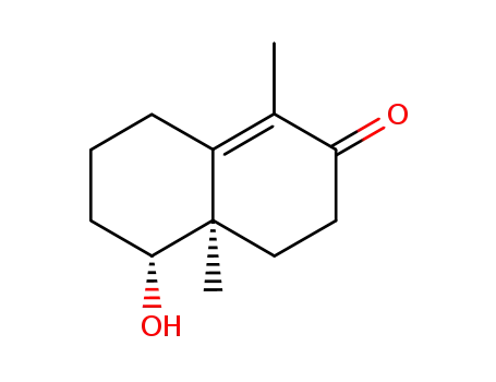 (-)-(4aR,5R)-(4aα,5α)-4,4a,5,6,7,8-hexahydro-5-hydroxy-1,4a-dimethylnaphthalen-2(3H)-one