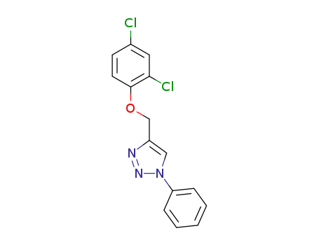 Molecular Structure of 135034-74-1 (4-[(2,4-dichlorophenoxy)methyl]-1-phenyl-1H-1,2,3-triazole)