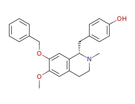 (S)-1-(4-hydroxybenzyl)-2-methyl-6-methoxy-7-benzyloxy-1,2,3,4-tetrahydro-isoquinoline