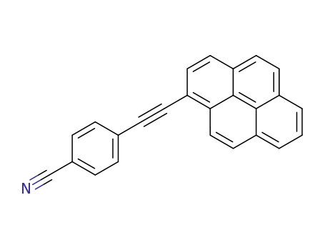 Molecular Structure of 54273-36-8 (4-(2-(pyren-1-yl)ethynyl)benzonitrile)