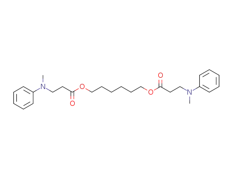 Molecular Structure of 1337537-16-2 (hexane-1,6-diol di-(3-[-methyl-N-phenylamino]propionate))