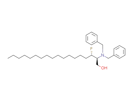 (S,S)-2-(N,N-dibenzylamino)-3-fluorooctadecan-1-ol