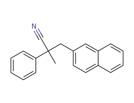 Molecular Structure of 1352055-05-0 (2-methyl-3-(naphthalen-2-yl)-2-phenylpropanenitrile)