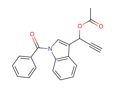 1-(1-benzoyl-1H-indole-3-yl)prop-2-ynyl acetate