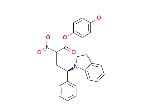 4-(methyloxy)phenyl (4R)-4-(2,3-dihydro-1H-indol-1-yl)-2-nitro-4-phenylbutanoate