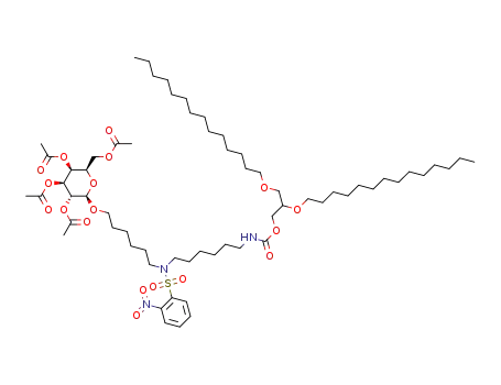[rac-2,3-bis(tetradecyloxy)propyl]-N-[13-(2,3,4,6-tetra-O-acetyl-β-D-galactopyranosyloxy)-7-(2-nitrophenylsulfonyl)-7-azatridecyl]carbamate