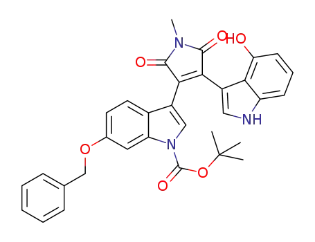 3-[6-(benzyloxy)-1-(tert-butoxycarbonyl)-1H-indol-3-yl]-4-(4-hydroxy-1H-indol-3-yl)-1-methyl-1H-pyrrole-2,5-dione
