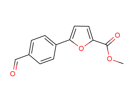 Molecular Structure of 400746-13-6 (4-(5-(Methoxycarbonyl)furan-2-yl)benzaldehyde)