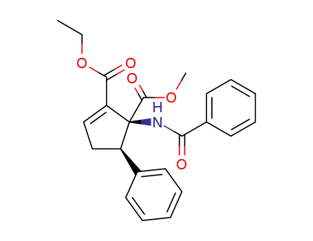 (1S,5R)-2-ethyl 1-methyl-1-benzamido-5-phenylcyclopent-2-ene-1,2-dicarboxylate