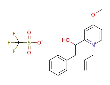 1-allyl-2-(1-hydroxy-2-phenylethyl)-4-methoxypyridin-1-ium trifluoromethanesulfonate