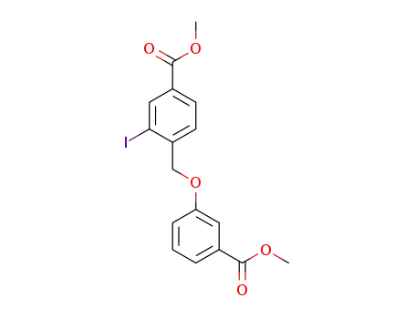 methyl 3-iodo-4-((3-(methoxycarbonyl)phenoxy)methyl)benzoate