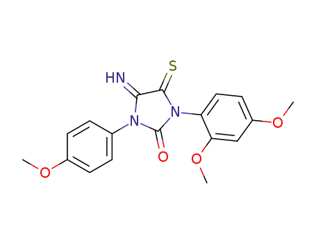 1-(2,4-dimethoxyphenyl)-4-imino-3-(4-methoxyphenyl)-5-thioxoimidazolidin-2-one