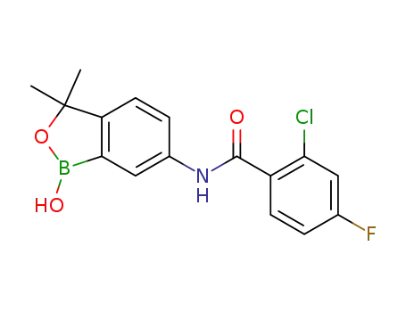 2-chloro-4-fluoro-N-(1-hydroxy-3,3-dimethyl-1,3-dihydro-benzo[c][1,2]oxaborol-6-yl)-benzamide