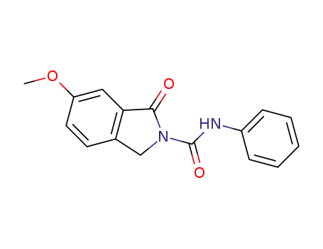 Molecular Structure of 1355049-14-7 (6-methoxy-1-oxo-N-phenyl-1,3-dihydro-2H-isoindole-2-carboxamide)