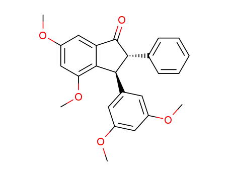 (2S,3S)-3-(3,5-dimethoxyphenyl)-4,6-dimethoxy-2-phenyl-2,3-dihydro-1H-inden-1-one