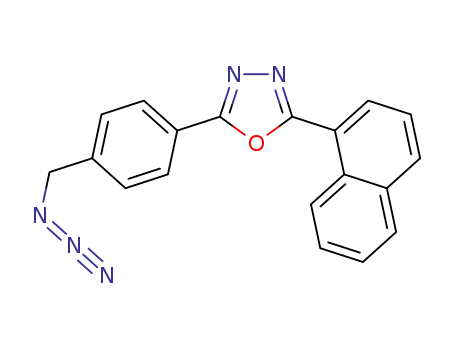 2-[4-(azidomethyl)phenyl]-5-(1-naphthyl)-1,3,4-oxadiazole