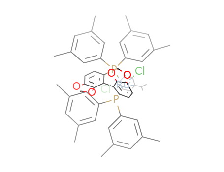 Chloro{(S)-(-)-5,5'-bis[di(3,5-xylyl)phosphino]-4,4'-bi-1,3-benzodioxole} (p-cymene)ruthenium(II)chloride[RuCl(p-cymene)((S)-dm-segphos)]Cl