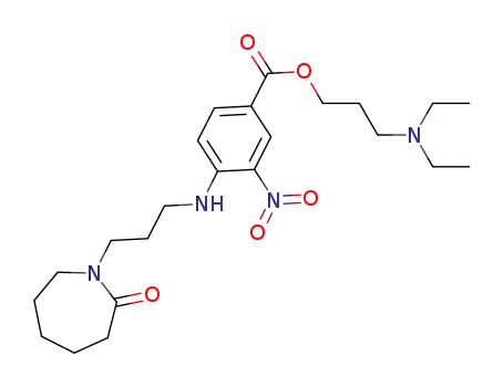 N,N-diethylaminopropyl-4-[N-(3'-aminopropyl)-2-azepanone]-3-nitrobenzoate