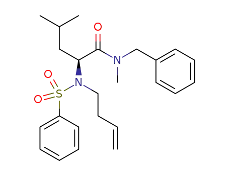 (S)-N-benzyl-2-(N-(but-3-en-1-yl)phenylsulfonamido)-N,4-dimethylpentanamide