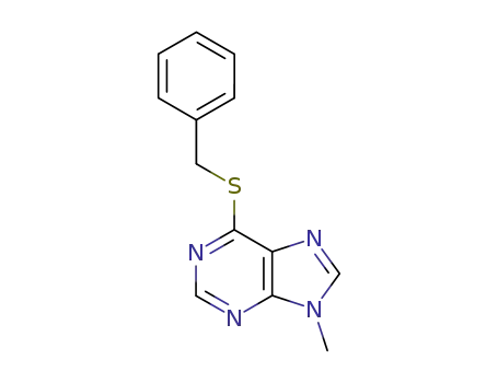 Molecular Structure of 91803-89-3 (6-(benzylsulfanyl)-9-methyl-9H-purine)