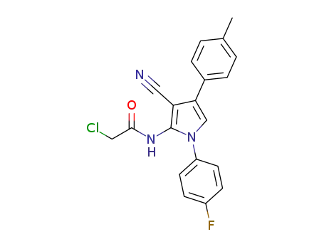 2-chloro-N-(3-cyano-1-(4-fluorophenyl)-4-p-tolyl-1H-pyrrol-2-yl)acetamide