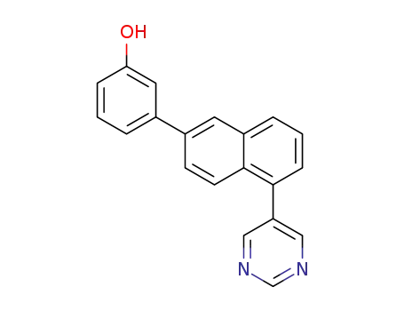 3-[5-(pyrimidin-5-yl)-2-naphthyl]phenol