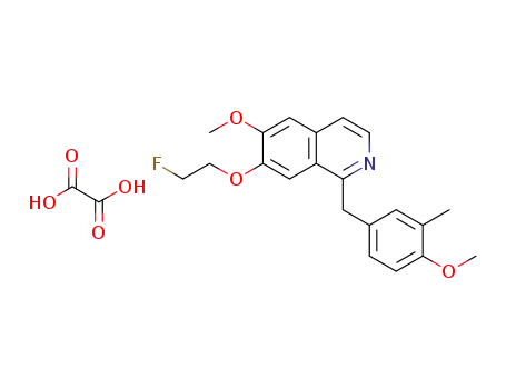 7-(2-fluoroethoxy)-6-methoxy-1-(4-methoxy-3-methylbenzyl)-isoquinoline oxalate