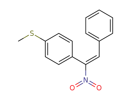 Molecular Structure of 1337927-63-5 ((E)-1-[4'-(methylthio)phenyl]-1-nitro-2-phenylethene)