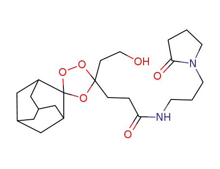 3-(3-(2-hydroxyethyl)-5,5-spiroadamantyl-1,2,4-trioxolan-3-yl)-N-(3-(2-oxopyrrolidin-1-yl)propyl)propanamide