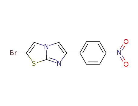 Molecular Structure of 944581-13-9 (2-Bromo-6-(4-nitro-phenyl)-imidazo[2,1-b]thiazole)