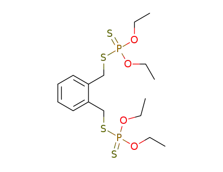 Molecular Structure of 1034024-74-2 (S,S'-(1,2-phenylenedimethylene)-O,O,O',O',-tetraethyl phosphorodithioate)