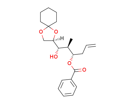 (2R,3S,4R,5S)-5-benzoyloxy-1,2-cyclohexylidenedioxy-4-methyloct-7-en-3-ol